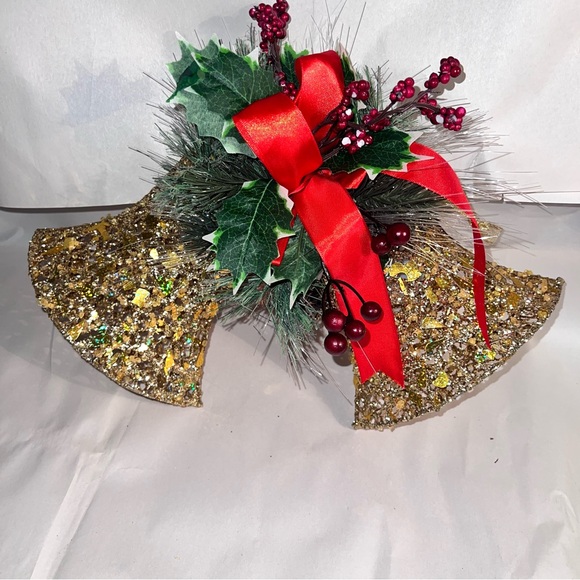 Lighted Color Changing Christmas Bells Gold Bells - Picture 7 of 11